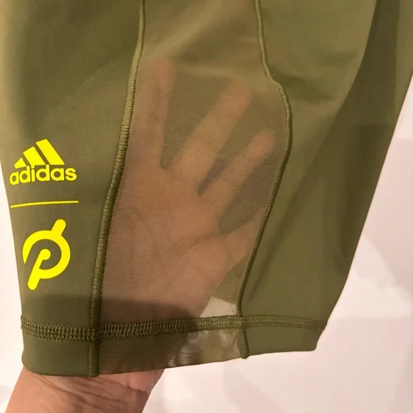 NWT Adidas IVY PARK Peloton Cycling Shorts 3X Focus Olive/Black - Picture 6 of 10